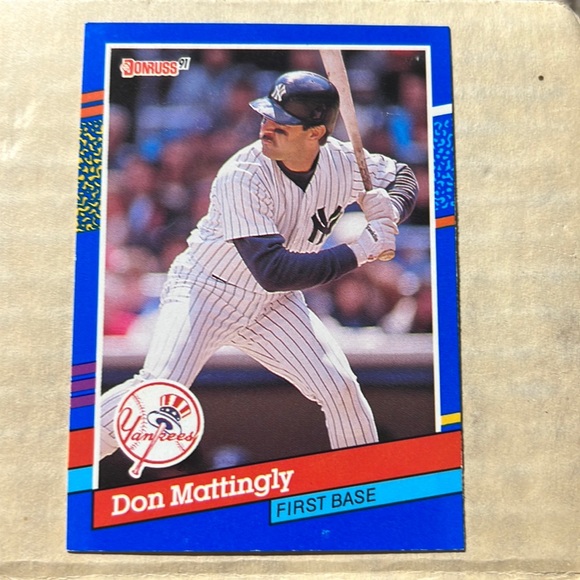 Donruss Other - Don Mattingly error baseball card